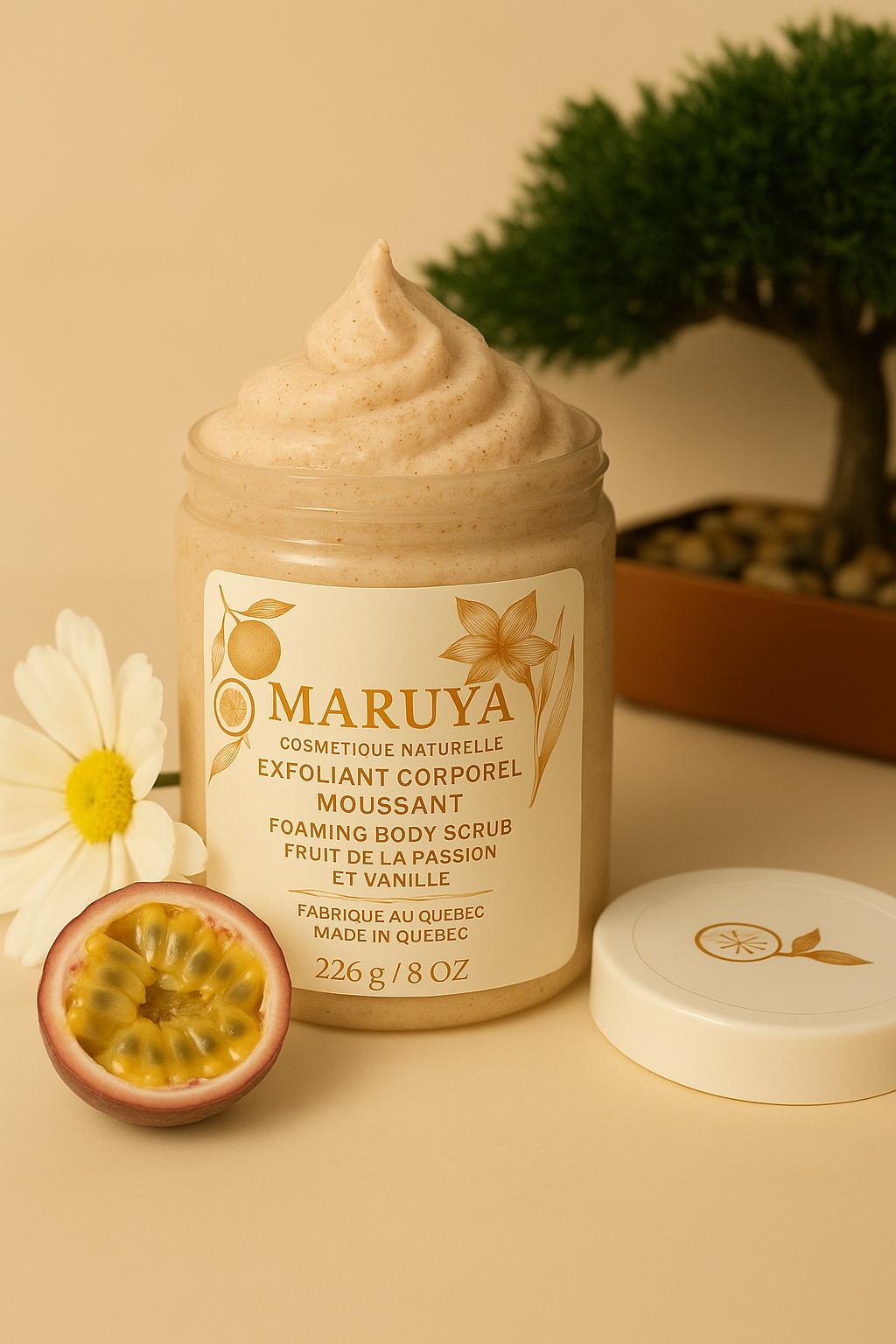 Exfoliant Corporel Moussant - Fruit de la Passion & Vanille | Maruya